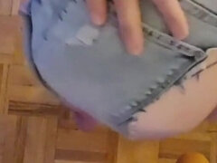 Enthousiasteling, Anaal, Seksspeelgoed, Handbeurt, Huisgemaakt, Masturbatie, Rijpe lesbienne, Alleen