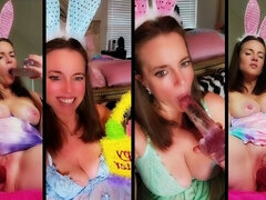素人, アメリカ人, デカパイ, 言葉責め, 女, オナニー, 淫乱熟女, 一人