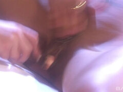 Blond, Bruinharig, Latijnse vrouw, Lesbisch, Masturbatie, Speelgoed