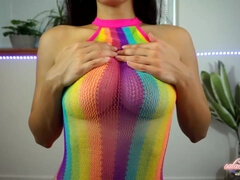 18, Velike joške, Rjavolaska, Busty, Bradavičke, Solo, Najstnice, Joške