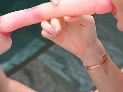 18 éves, Pár, Műcerka, Női, Ujjazás, Leszbikus, Maszti, Filigrán alkatú