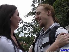 Classy british mature takes on two hard cocks