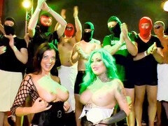 Pompino, Sborrata, Schizzo di sborra, Sesso di gruppo, Tedesca amatoriale, Orgia, Festa, Figa