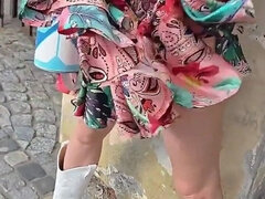 Fetiš, Exhibicionisti, Milf žcbp, Nudistka, Venku, Pissing, Na veřejnosti, Vlhká