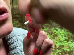 Amatør, Kukk suging, Sæd i munnen, Sperm skott, Fetisj, Runke, Utendørs, Røyker