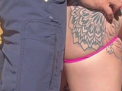 Dickflash Creampie After Anal 2/4 Public Destroyed by 9 Inch Big Dick Dickflash Roof Adventure, Delivery Guy. Adventure
