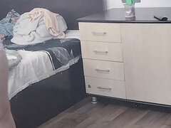 Sexy Wife Workout at Home Naked.