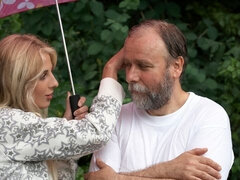 Niogtres, Blondine, Pik sutte, Hundestilling, Slikning, Fisse, Barberet, Teenager