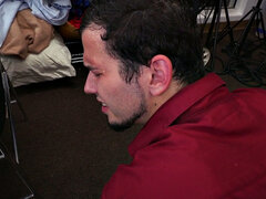 IR hairy amateur stud banged by Black office jock