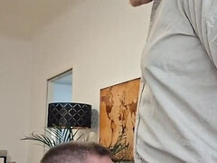 Leie, Grosser schwanz, Spermaladung, Papi, Behaart, Handjob, Selbstgemacht, Küssen