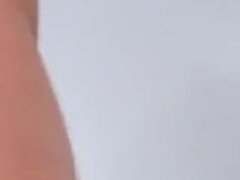 Twink Masturbating Solo, Massage with Thick Uncut Cock, Latino Amateur