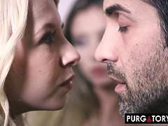 Blondin, Avsugning, Långt ner i halsen, Kkm, Slick, Liten och nätt, Verklighet, Trekant