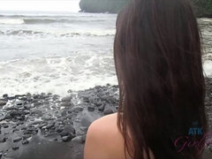 Amatør, Rumpe, Strand, Bikini, Blotting, Petite, Offentlig, Fitte