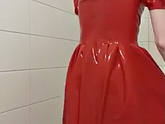 아마추어, 흑인, 크로스드레스, 네덜란드인, 페티쉬, 라텍스, 빼빼한, 혼자