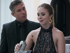 Horny Lena Paul has some shower fun with Mick Blue