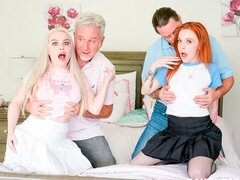 Amatör, Sovrum, Stor kuk, Avsugning, Naturliga tuttar, Rödhårig, Mager, Tonåring