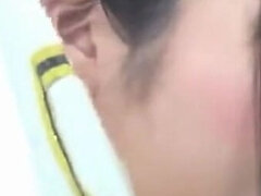 Amateur, Asiatique, Gros seins, Sucer une bite, Tir de sperme, Collant, Public