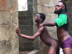 Africano, Amateur, Negro, Mamada, Papá, Al aire libre