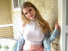 Tette grandi, Bionda, Pompino, Da dietro, Dominazione, Toccando, Capellona, Ragazza