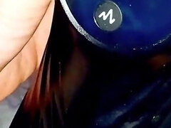 18, 素人, デカチン, イく瞬間, 爸, 自家製, オナニー, 一人