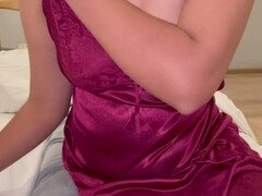 Horny wife gets it on with a stranger in front of her daddy