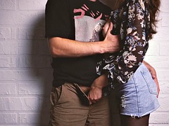 Amateur, Grosse bite, Bisexuelle, Fétiche, Embrassement, Pov, Professeur, Adolescente