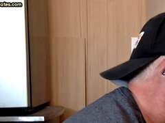 Amatör, Avsugning, Långt ner i halsen, Homosexuell, Glasögon, Handjobb, Mogen