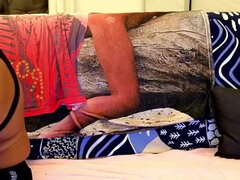 Blondin, Avsugning, Brittisk, Par, Handjobb, Ladyboy, Mogen, Shemale