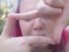 Amatőr, Tekintélyes didik, Szőke, Házi készítésű, Természetes mellek, Mellbimbók, Szabadban, Begyek