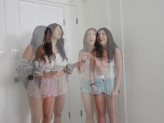 Amatør, Rumpe, Brunette, Søt, Bakfra, Fitte, Ridning, Trekant