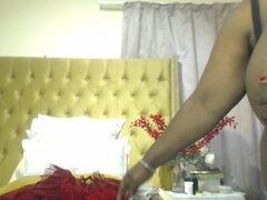 Africain, Noire, Rondelette, Fait maison, Mature, Solo