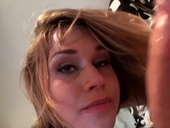 A hot amateur that has a nice set of tits is getting fucked and fingered