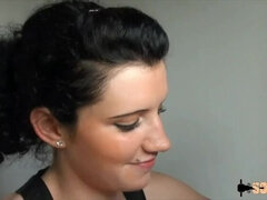 Eden, naughty brunette, wants to get her ass dilated by her boyfriend