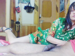 Amatör, Avsugning, Par, Flickvän, Indisk, Mogen