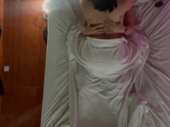 Lesbians Take Refuge Under the Sheets and End up Touching Their Desire in the Dark