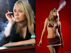 Attractive Smoker Dual it Out