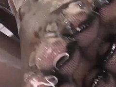 Five-toe Pantyhose Lotion Footjob by Akari Niimura