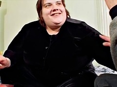Horny German BBW gets her pussy fucked deep