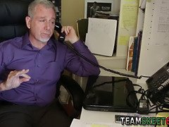 18, 베이비시터, 오랄섹스, 아빠, 하드코어, 고함치는, 청소년, 젖가슴