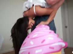 69, Amateur, Noire, Fille latino, Seins naturels, Pov, Tatouage, Nénés