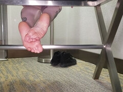 Shoe Removal and Foot Rubbing