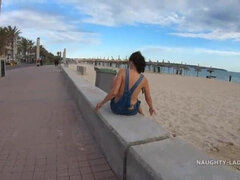 Blotting, Milf, Brystvorter, Naken, Offentlig