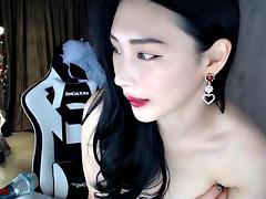 Leie, Asiatisch, Tussi, Grosse titten, Koreanisch, Masturbation, Solo, Titten