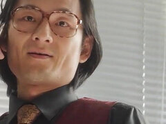 Asiático, Belleza, Culo grande, Tetas grandes, Mamada, Trio