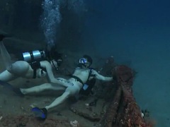 Pompino, Sott'acqua