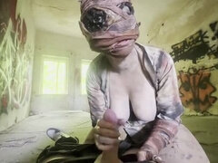 Silent Hill Nurse Cosplay POV Blowjob with VyvaVega - Outdoor Creepy Sex