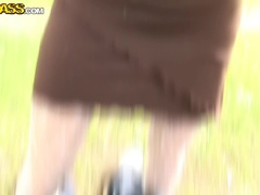 Bruinharig, Geld, Buiten, Openbaar, Kousen, Tatoeage