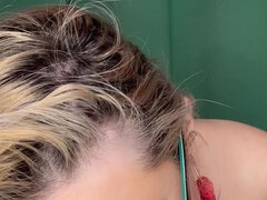 Amateur, Rubia, Hablar sucio, Fetiche, Gafas, Maduro