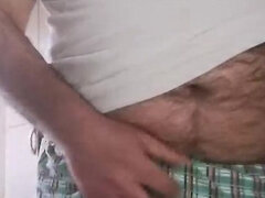 Leie, Grosser schwanz, Spermaladung, Europäisch, Behaart, Masturbation, Pissen, Solo