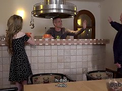 Empera's petite body gets pounded by her daddy in HD video